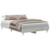vidaXL Bed Frame Grey Sonoma 193 x 123 x 25 cm Engineered Wood