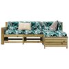 vidaXL 4 Piece Garden Sofa Set Impregnated Wood Pine