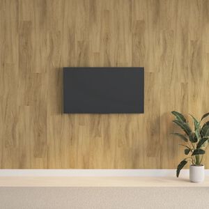 vidaXL Wall Panels Wood Look Brown PVC 2,06 m&sup2;