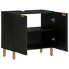 vidaXL Bathroom Sink Cabinet Black 62x33x58 cm Engineered Wood