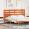 vidaXL Headboard Wax Brown 200.5 x 3 x 80 cm Solid Pine Wood