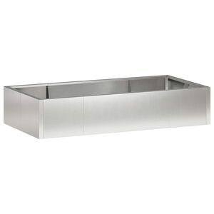 vidaXL Retaining Wall 6 pcs 200 x 100 x 40 cm Stainless Steel Silver