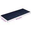 vidaXL Stair Mats Self-adhesive 15 pcs 60x25 cm Navy Rectangular