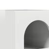 vidaXL Bedside Table High Gloss White 29.5 x 35 x 50 cm