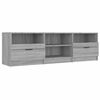 vidaXL TV Cabinet Grey Sonoma 150x33,5x45 cm Engineered Wood