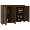 vidaXL Sideboard Smoked Oak 102x33x75 cm Engineered Wood