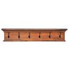 vidaXL Wall Mounted Coat Rack 100x10x20 cm Solid Teak Wood