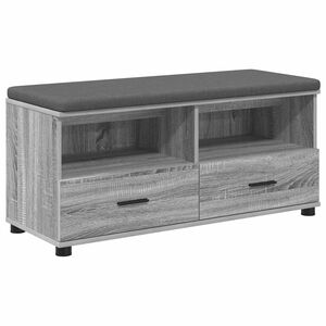 vidaXL Hall Bench Grey Sonoma 100 x 38 x 46 cm