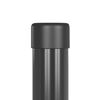 vidaXL Fence Post 2 pcs Grey 100 cm Powder-coated steel