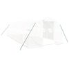 vidaXL Greenhouse with Steel Frame White 24 m&sup2; 8x3x2 m