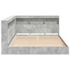 vidaXL Bookcase Bed Concrete grey 140 x 200 cm Engineered wood