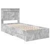 vidaXL Bed Frame with Drawer with Headboard Manual Engineered Wood