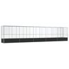 vidaXL Aviary with Extension Silver 1042.5x107x212 cm Steel