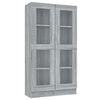 vidaXL Vitrine Cabinet Grey Sonoma 82,5x30,5x150 cm Engineered Wood