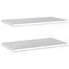 vidaXL Wall Shelves 2 pcs 75x40 cm Silver Stainless Steel