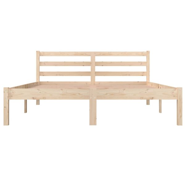 vidaXL Bed Frame without Mattress Solid Wood Pine 140x190cm