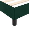 vidaXL Bed Frame without Mattress Dark Green 120x190 cm Small Double Velvet