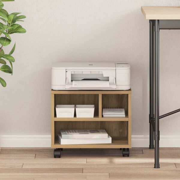 vidaXL Printer Stand Artisan Oak 41 x 32 x 34.5 cm Engineered wood