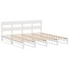 vidaXL Bed Frame without Mattress White 180x200 cm Super King Solid Wood Pine
