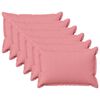 vidaXL Cushion Cover 6 pcs HOUTEN Pink 50 x 75 cm Faux Linen
