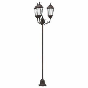 vidaXL Garden Light 57 x 49 x 241 cm Aluminium and Glass