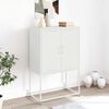 vidaXL Highboard White 68.5x38.5x107 cm Steel