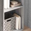 vidaXL Bookcase Grey Sonoma 40x30x152 cm Engineered Wood