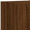vidaXL 5 Piece TV Wall Cabinets with LED Lights Brown Oak
