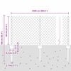 vidaXL Fence with Post Silver 0.6 x 25 m Steel