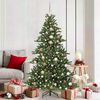 vidaXL Artificial Hinged Christmas Tree Green 180 cm PVC and Steel