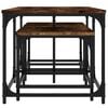 vidaXL Nesting Coffee Tables 3 pcs Smoked Oak Engineered Wood