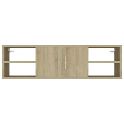 vidaXL Wall Shelf Sonoma Oak 102x30x29 cm Engineered Wood