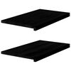 vidaXL Window Sills 2 pcs Brown Black 70x40x2 cm Solid Wood Oak