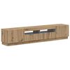 vidaXL 5 Piece LED TV Cabinet Artisan Oak Engineered Wood