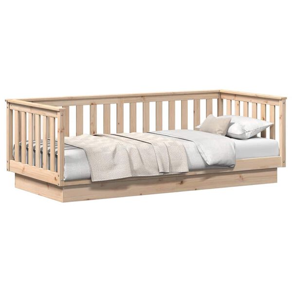 vidaXL Day Bed without Mattress 90x200 cm Solid Wood Pine