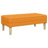 vidaXL Bench Dark Yellow 113 x 57 x 39 cm Fabric