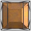 vidaXL Fire Pit Brown 80 x 80 x 40 cm Steel