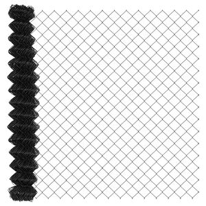 vidaXL Chain Link Fence Grey 25 x 1.6 m Steel