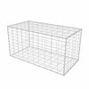 vidaXL Gabion Basket Galvanised Steel 100x50x50 cm