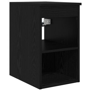 vidaXL Bathroom Cabinet In-between Black Oak 30 x 35 x 50 cm