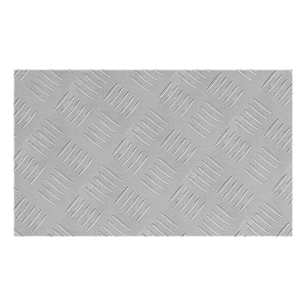 vidaXL Stair Tread Rectangular 4 pcs Silver 50 x 30 cm Aluminium