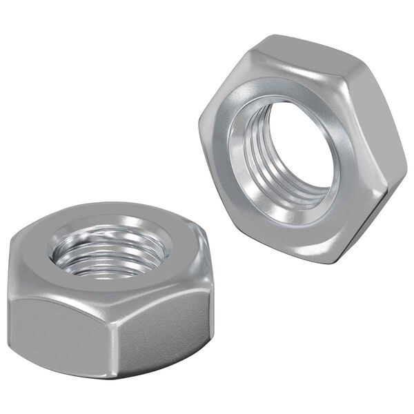 vidaXL Hex Nuts 2 pcs Silver M8 Iron