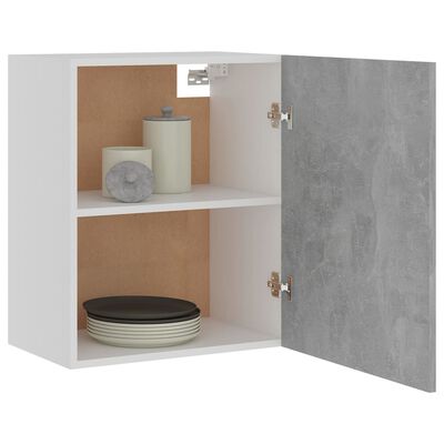 vidaXL Hanging Cabinets 2 pcs Concrete Grey 50x31x60 cm Engineered Wood
