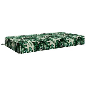 vidaXL Seat Cushion SOEST 100% Polyester Leaf pattern 120 x 60 x 15 cm