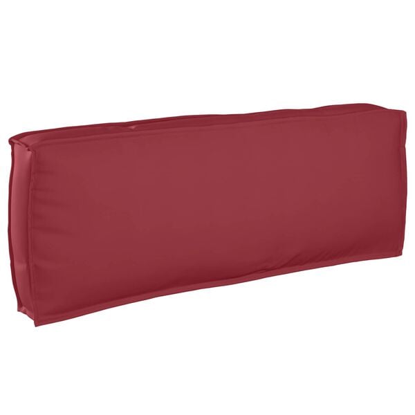 vidaXL Pallet Cushion for Backrest Wine Red 120 x 40 x 12 cm