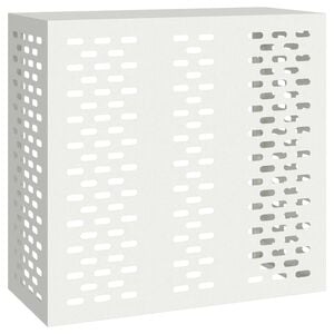 vidaXL Air Conditioner Cover White 110 x 50 x 105 cm Steel