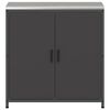 vidaXL Kitchen Storage with Shelf Black 90 x 50 x 92 cm Steel