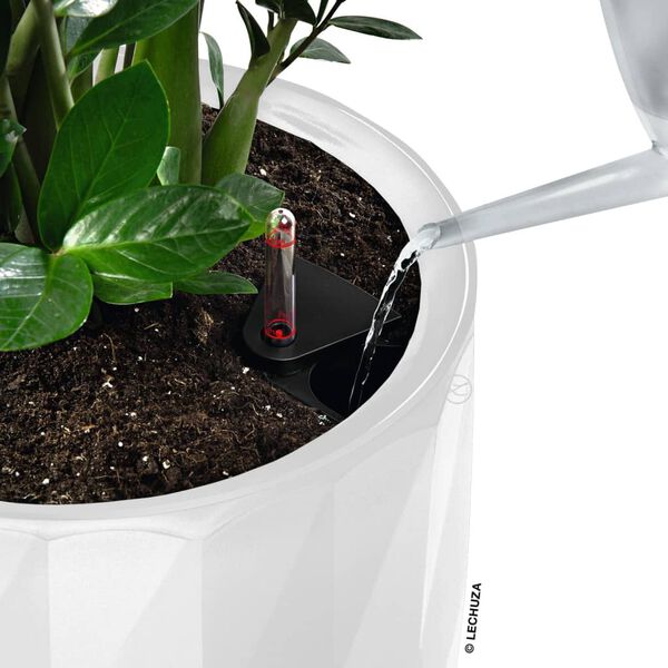 LECHUZA Planter DIAMANTE Premium ALL-IN-ONE Diameter 40 cm Matte White
