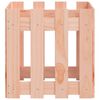 vidaXL Garden Planter with Fence Design 40x40x40 cm Solid Wood Douglas