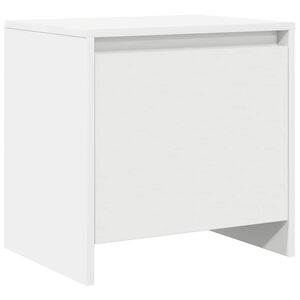 vidaXL Bedside Cabinet White 45x34x44,5 cm Engineered Wood